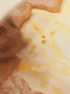 另起一鍋，將咸肉、鮮肉 翻炒出香味